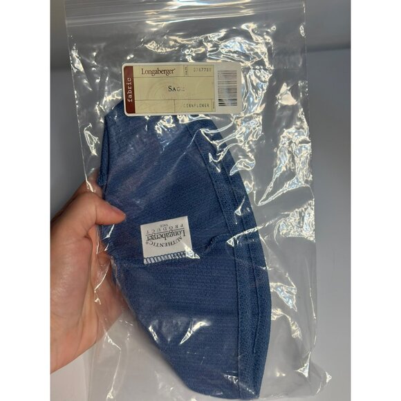 VTG Longaberger Cornflower Sage Plaid Basket Liner Fabric Accessory NIP #2767788 - Picture 1 of 5